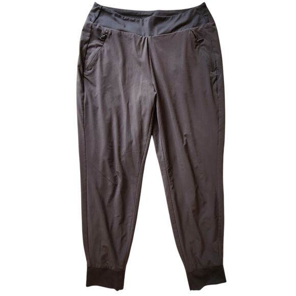 Athleta Soho lined joggers, loose fit gray pants, ultra soft lining, size 12 - Picture 1 of 11